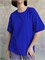 Футболка женская базовая TSHRT оверсайз_синяя 10051
